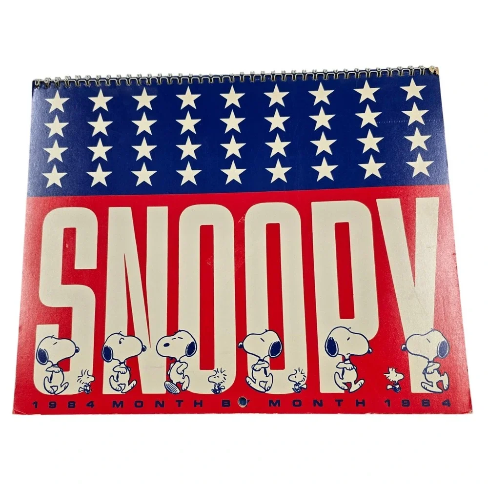 Vintage 1984 SNOOPY Charles Schulz Retro Date Book Calendar Peanuts America